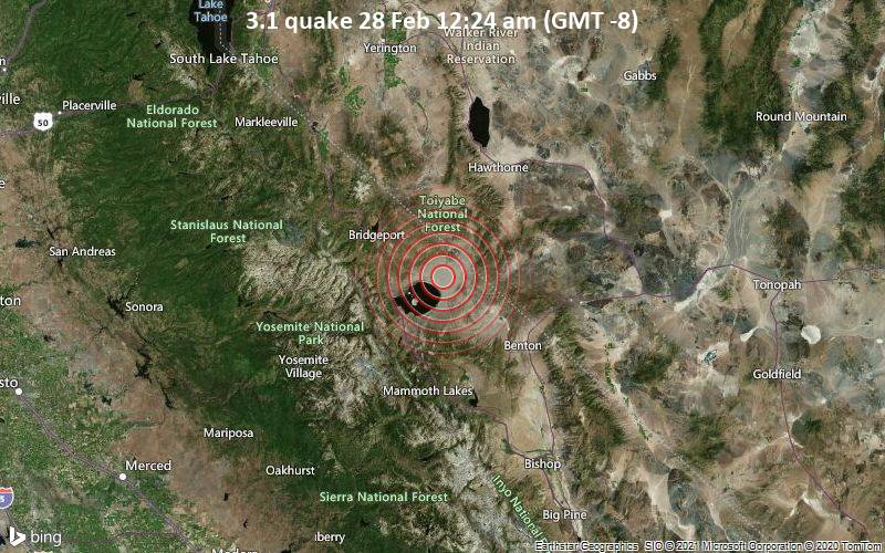 3.1 quake 28 Feb 12:24 am (GMT -8)