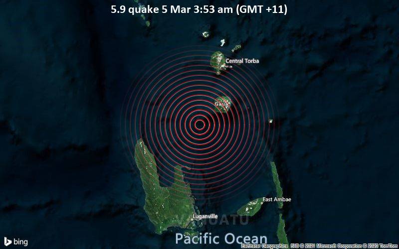 5.9 quake 5 Mar 3:53 am (GMT +11)