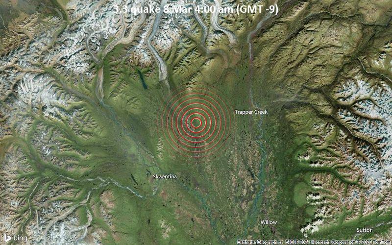 3.3 quake 8 Mar 4:00 am (GMT -9)