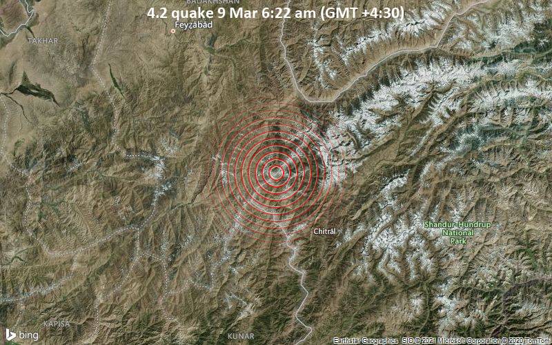4.2 quake 9 Mar 6:22 am (GMT +4:30)