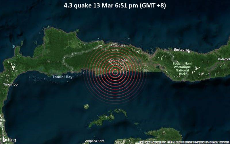 4.3 quake 13 Mar 6:51 pm (GMT +8)