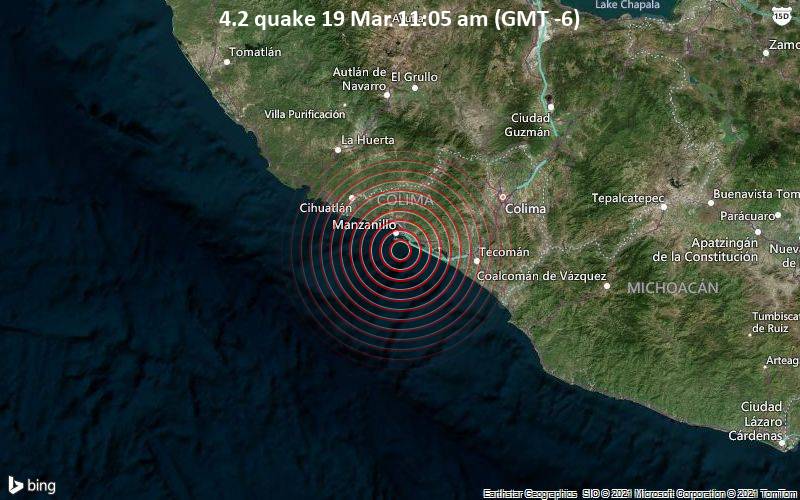 4.2 Gempa 19 Maret 11:05 (GMT -6)
