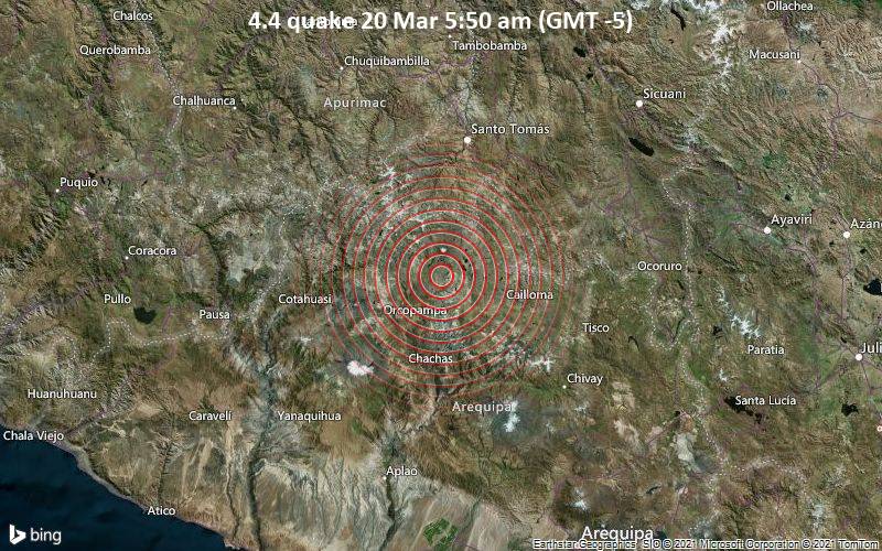 4.4 Gempa 20 Maret 5:50 AM (GMT -5)