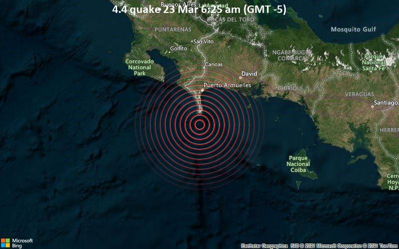 4.4 Gempa bumi 23 Maret 6:25 pagi (GMT -5)