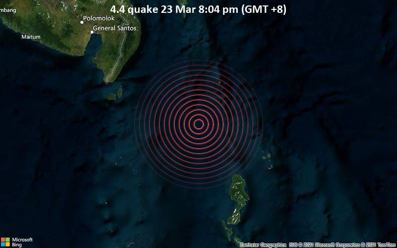 4.4 quake 23 Mar 8:04 pm (GMT +8)