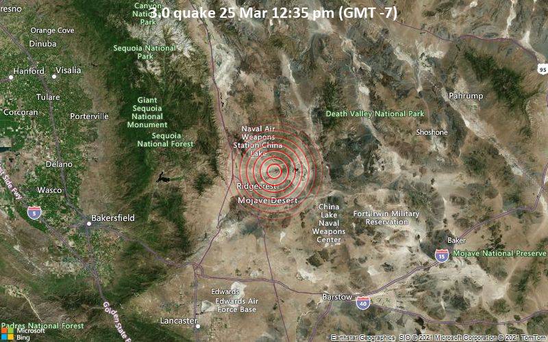 3.0 Gempa bumi 25 Maret 12:35 (GMT -7)