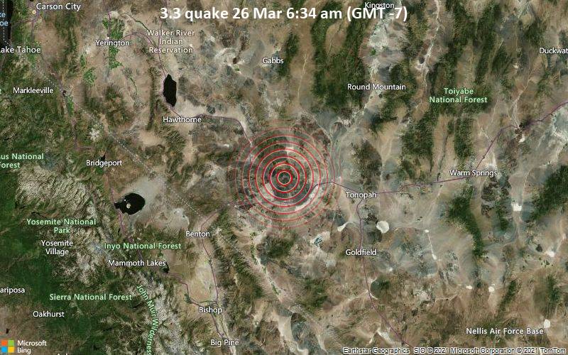 3.3 Gempa 26 Maret 6:34 pagi (GMT -7)