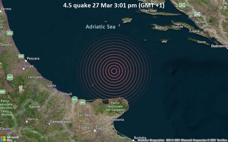 4.5 Gempa 27 Maret 15:01 (GMT +1)