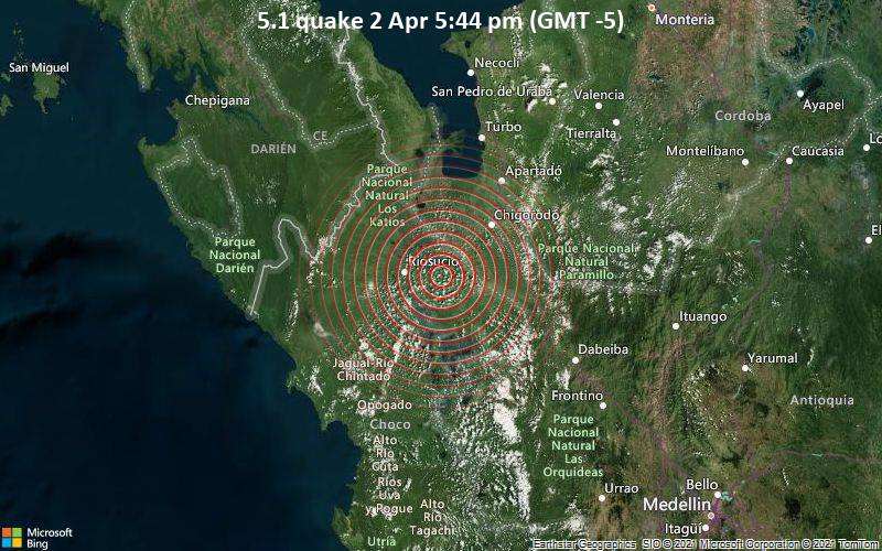 5.1 quake 2 Apr 5:44 pm (GMT -5)
