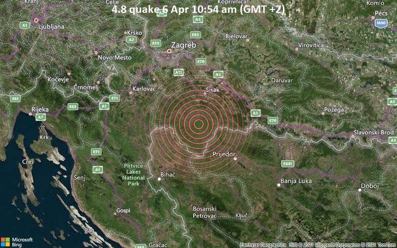 4.8地震64月6日午前10時54分（GMT +2）