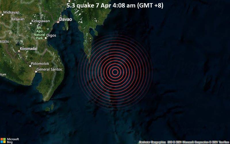 5.3 quake 7 Apr 4:08 am (GMT +8)