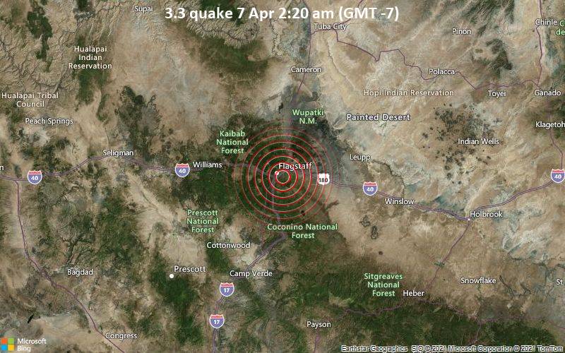 3.3 quake 7 Apr 2:20 am (GMT -7)