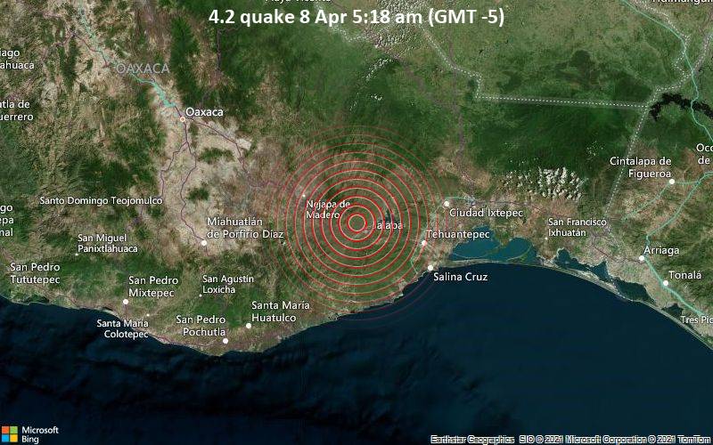 4.2 quake 8 Apr 5:18 am (GMT -5)