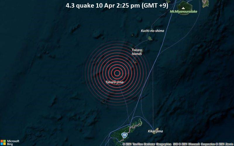 4.3 quake 10 Apr 2:25 pm (GMT +9)