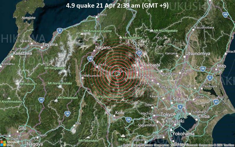 4.9 quake 21 Apr 2:39 am (GMT +9)