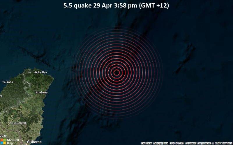 5.5 quake 29 Apr 3:58 pm (GMT +12)
