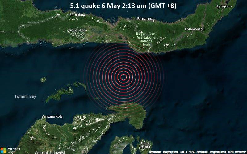 5.1 quake 6 May 2:13 am (GMT +8)