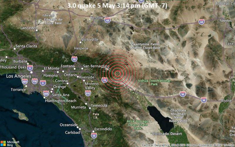 3.0 quake 5 May 3:14 pm (GMT -7)