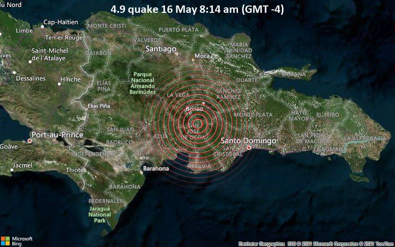 4.9 quake 16 May 8:14 am (GMT -4)