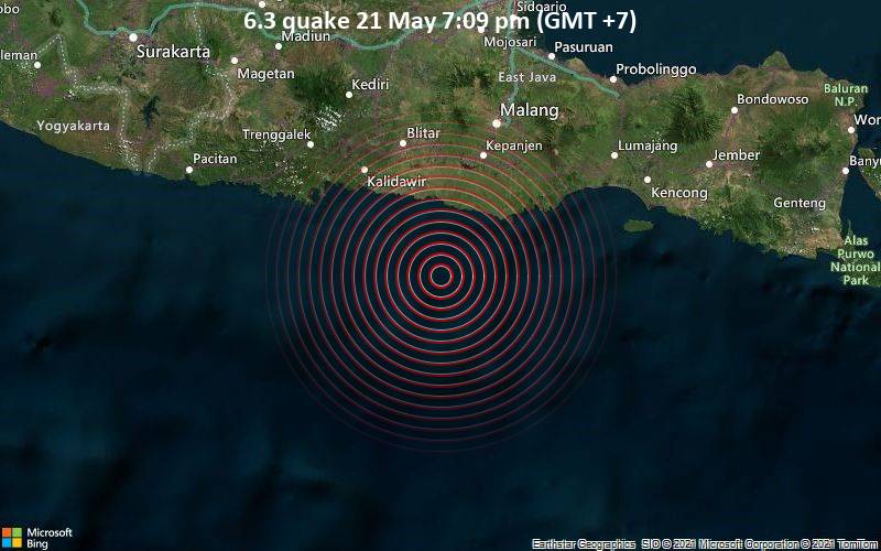6.3 quake 21 May 7:09 pm (GMT +7)