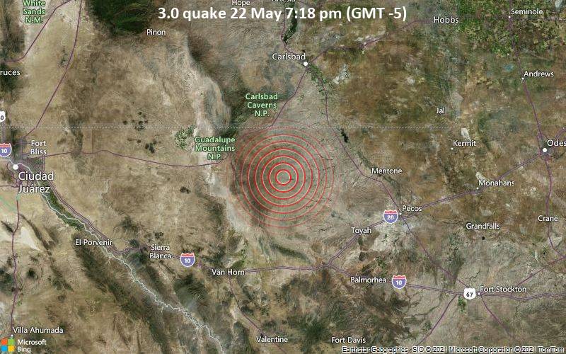 3.0 quake 22 May 7:18 pm (GMT -5)