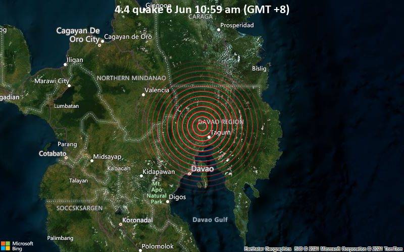 4.4 quake 6 Jun 10:59 am (GMT +8)