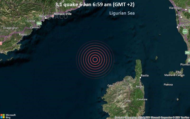 3.1 quake 6 Jun 6:59 am (GMT +2)