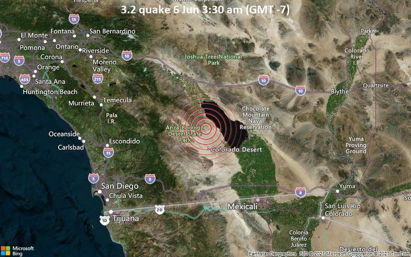 3.2 quake 6 Jun 3:30 am (GMT -7)
