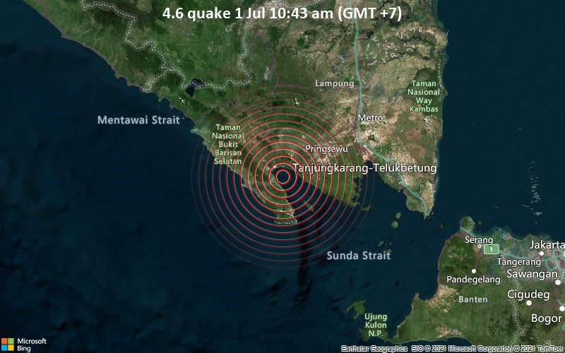 4.6 quake 1 Jul 10:43 am (GMT +7)