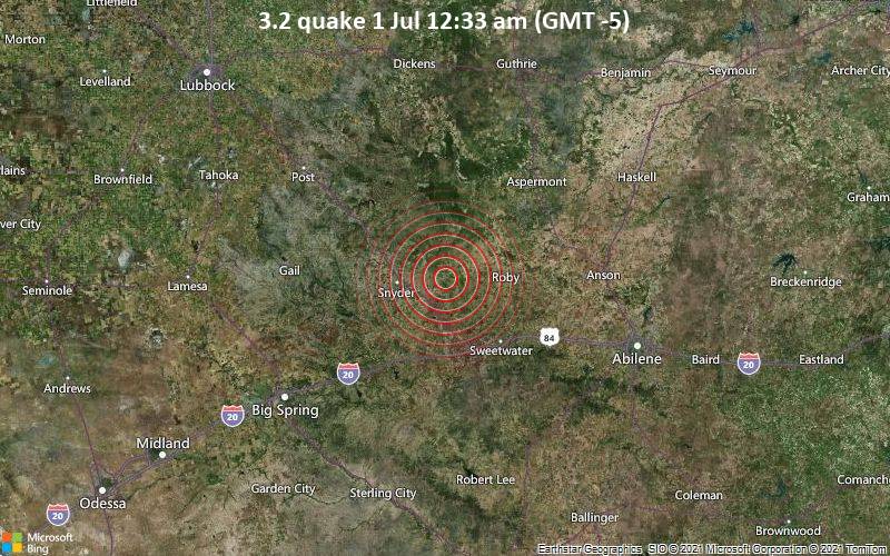 3.2 quake 1 Jul 12:33 am (GMT -5)