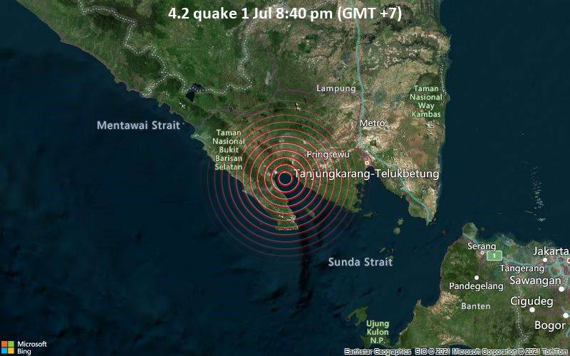 4.2 quake 1 Jul 8:40 pm (GMT +7)