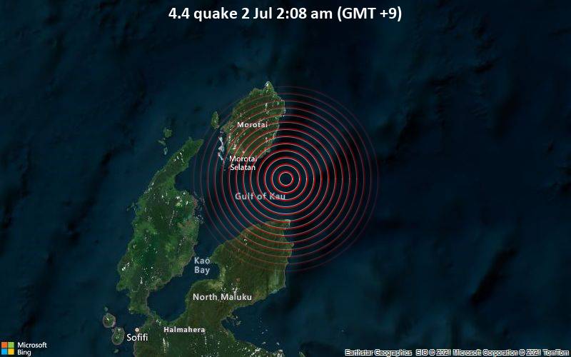4.4 quake 2 Jul 2:08 am (GMT +9)