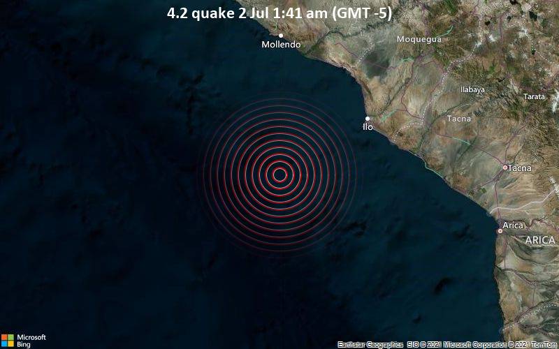4.2 quake 2 Jul 1:41 am (GMT -5)