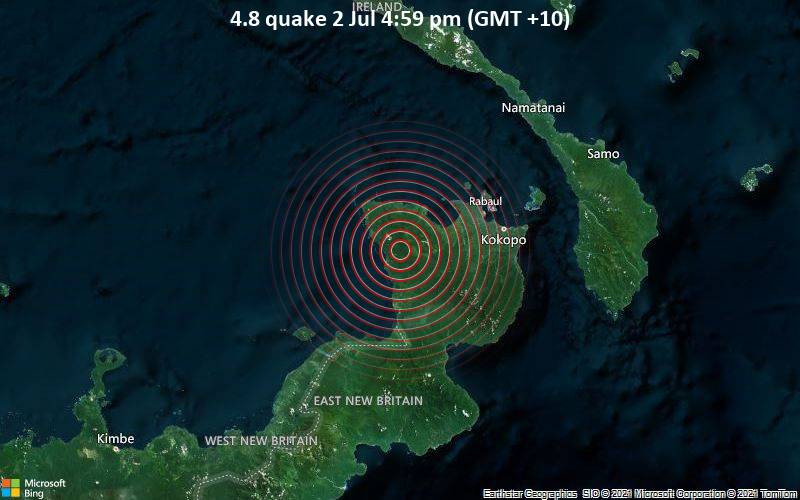 4.8 quake 2 Jul 4:59 pm (GMT +10)