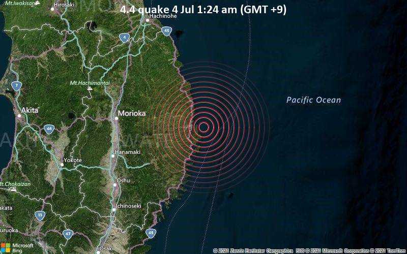 4.4 quake 4 Jul 1:24 am (GMT +9)