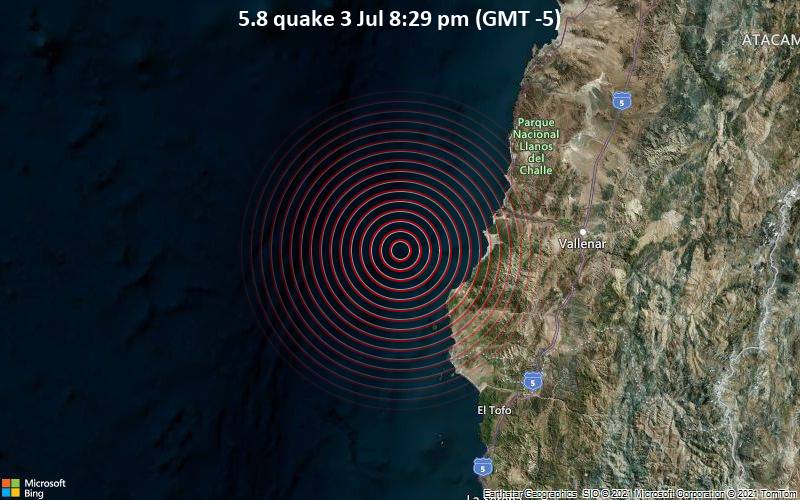 5.8 quake 3 Jul 8:29 pm (GMT -5)