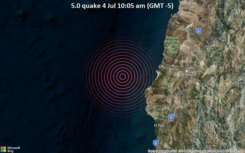 5.0 quake 4 Jul 10:05 am (GMT -5)