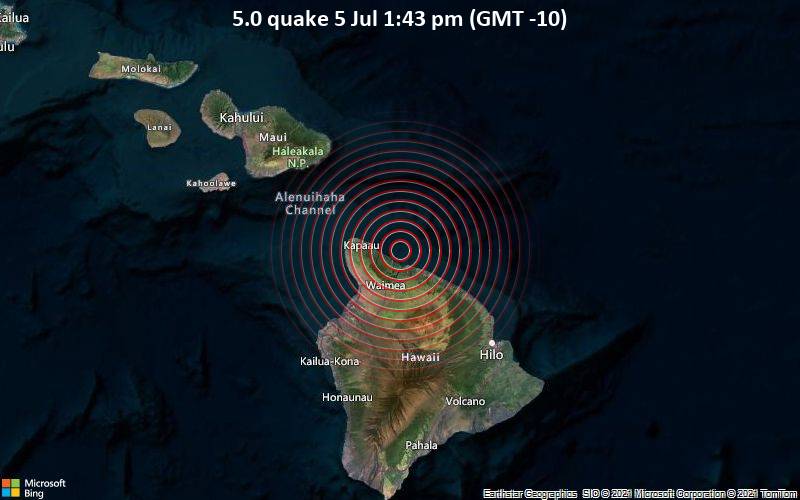 5.0 quake 5 Jul 1:43 pm (GMT -10)