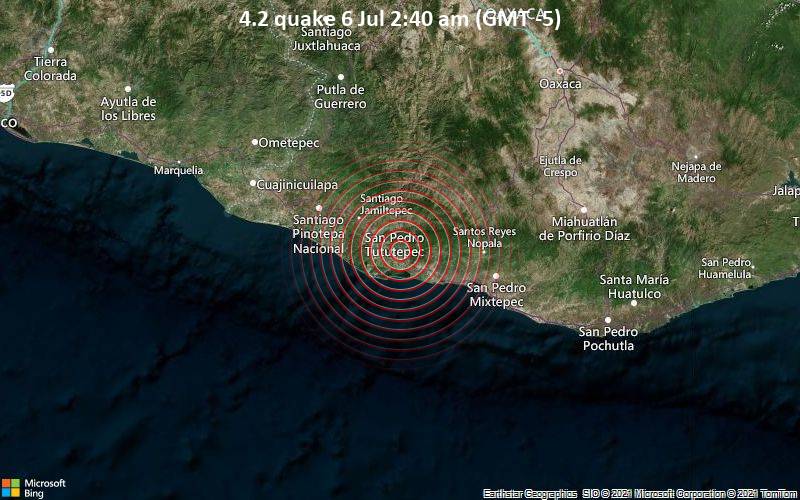 4.2 quake 6 Jul 2:40 am (GMT -5)