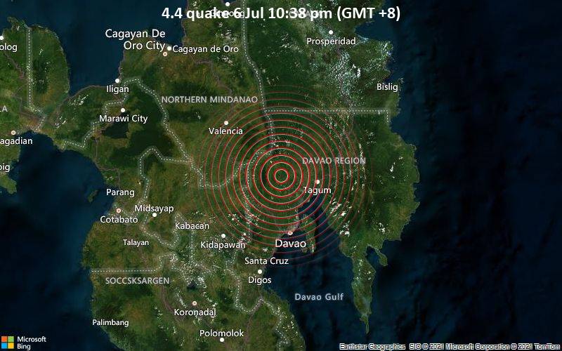 4.4 quake 6 Jul 10:38 pm (GMT +8)