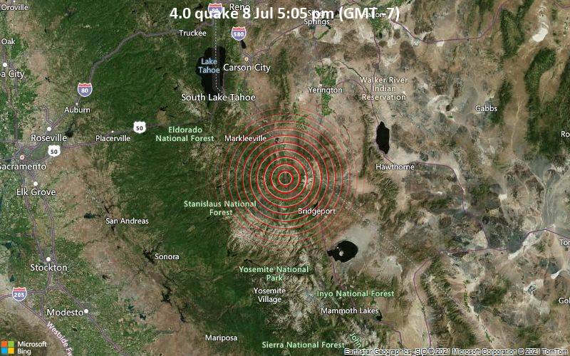 earthquake 5 minutes ago in california