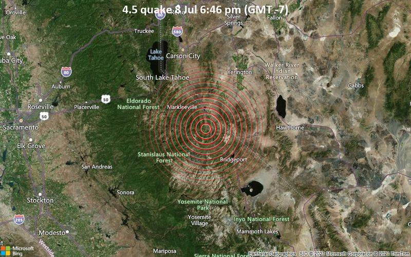 4.5 quake 8 Jul 6:46 pm (GMT -7)