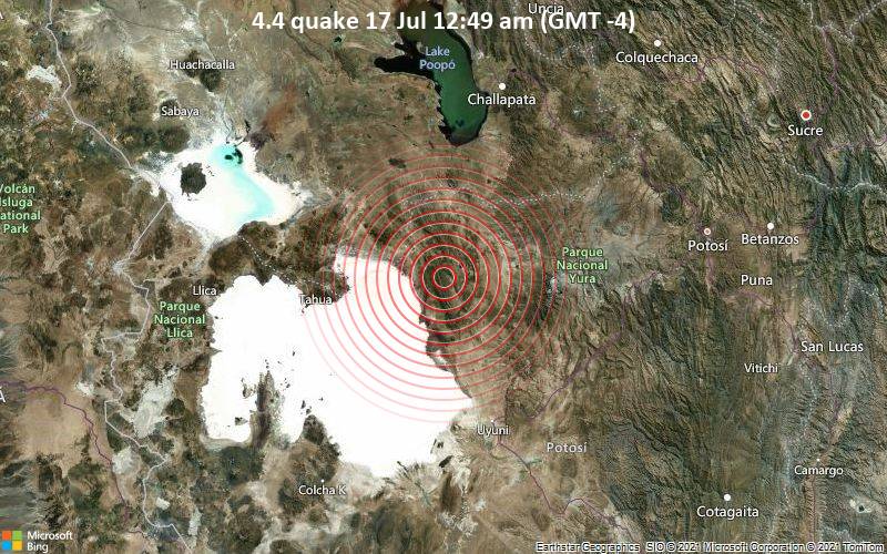 4.4 quake 17 Jul 12:49 am (GMT -4)