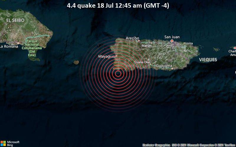 4.4 quake 18 Jul 12:45 am (GMT -4)