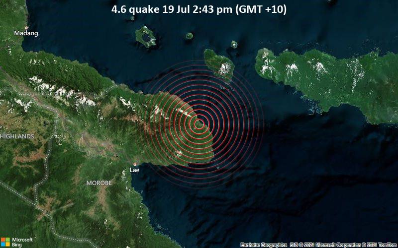 4.6 quake 19 Jul 2:43 pm (GMT +10)