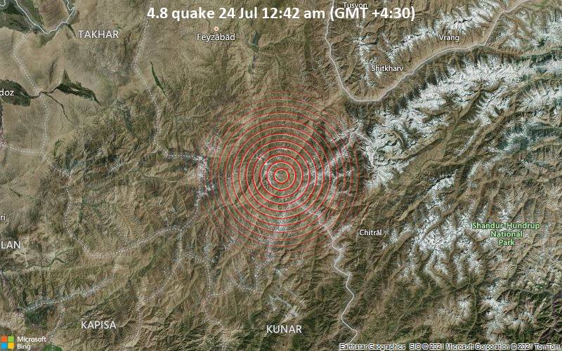 4.8 quake 24 Jul 12:42 am (GMT +4:30)