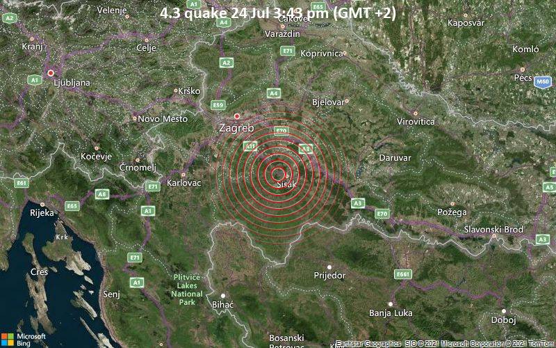 4.3 quake 24 Jul 3:43 pm (GMT +2)