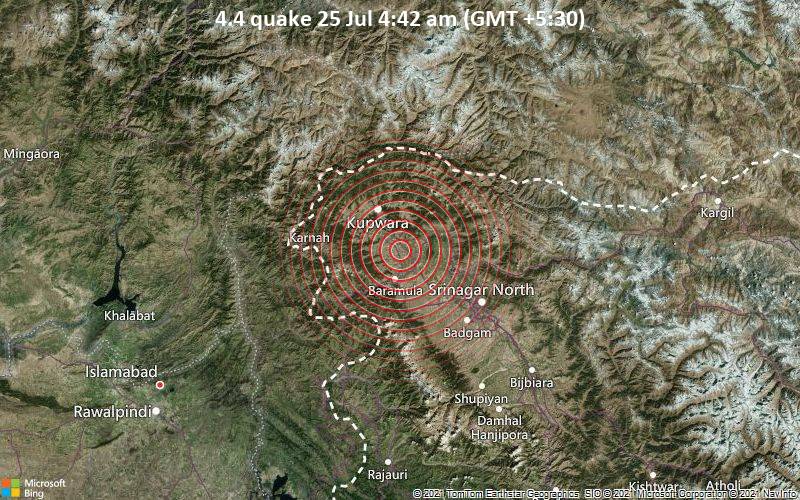 4.4 quake 25 Jul 4:42 am (GMT +5:30)