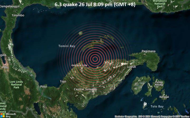6.3 quake 26 Jul 8:09 pm (GMT +8)