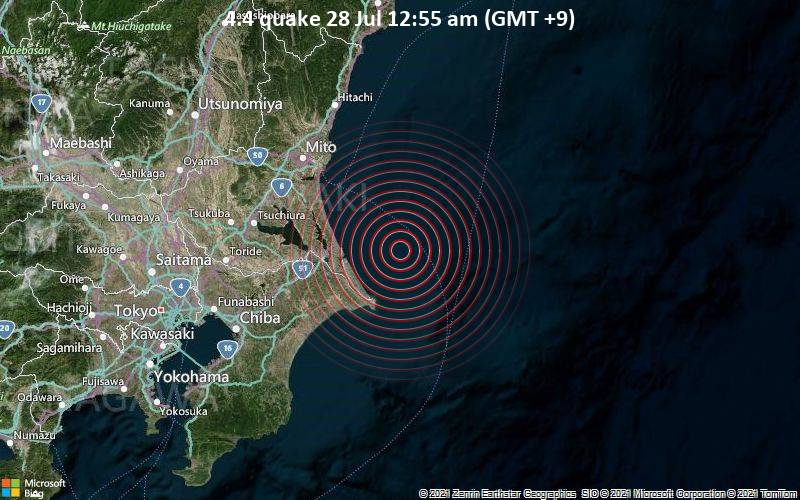 4.4 quake 28 Jul 12:55 am (GMT +9)